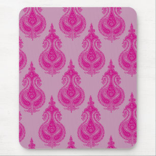Alfombrilla De Ratón Nombre rosado del personalizable de Paisley