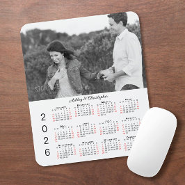 Alfombrilla De Ratón Nombres de Fotos Personalizados Calendario 2026