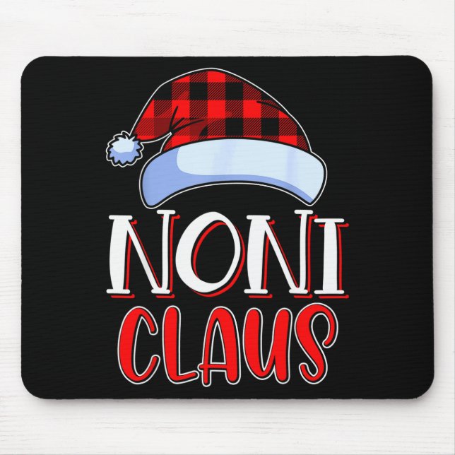 Alfombrilla De Ratón Noni Claus Santa Family Matching Christmas Pajamas (Frente)