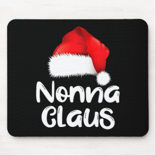 Alfombrilla De Ratón Nonna Claus Navidad Familia Gorro de Santa Coincid