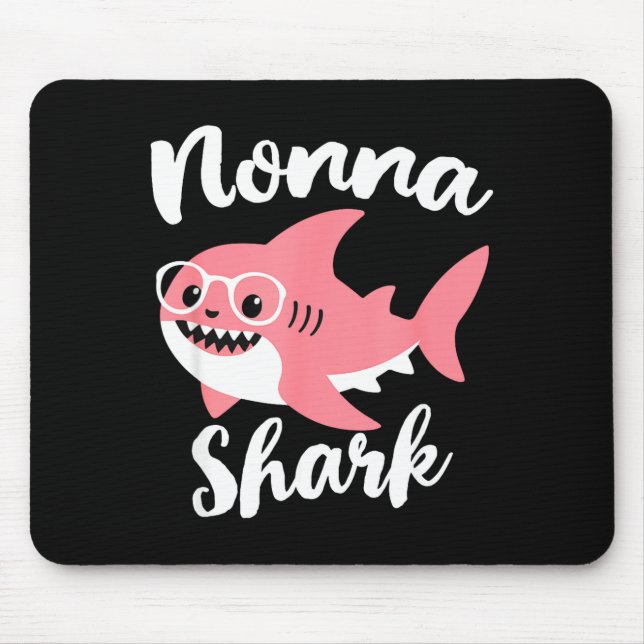 Alfombrilla De Ratón Nonna Shark Mother's Day Grandma Funny  (Frente)