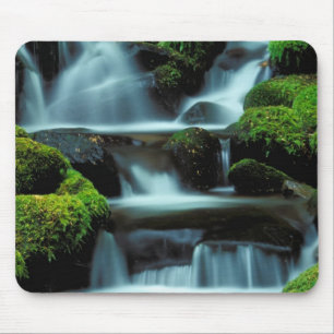 Alfombrilla De Ratón Norteamérica; EE. UU.; Washington, cascada de Sol 