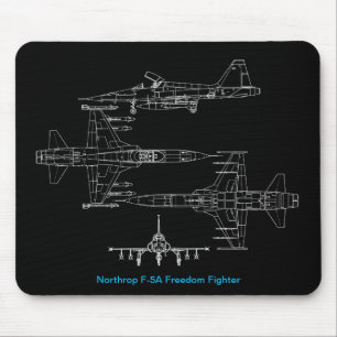 Alfombrilla De Ratón Northrop F5A Freedom Fighter Mouse Pad
