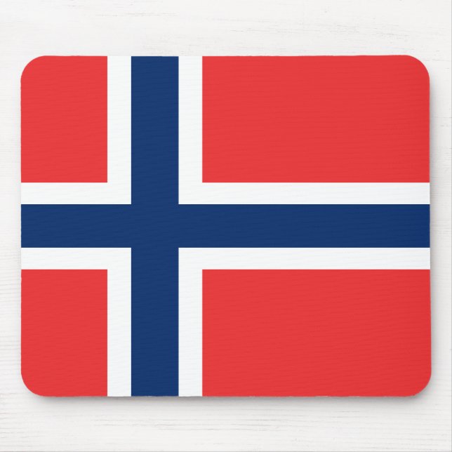 Alfombrilla De Ratón Noruega, bandera (Frente)