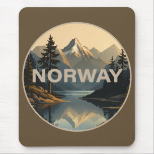 Alfombrilla De Ratón Noruega Norge Escandinavia Europa