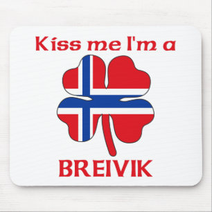 Alfombrilla De Ratón Noruegos personalizada me besan que soy Breivik