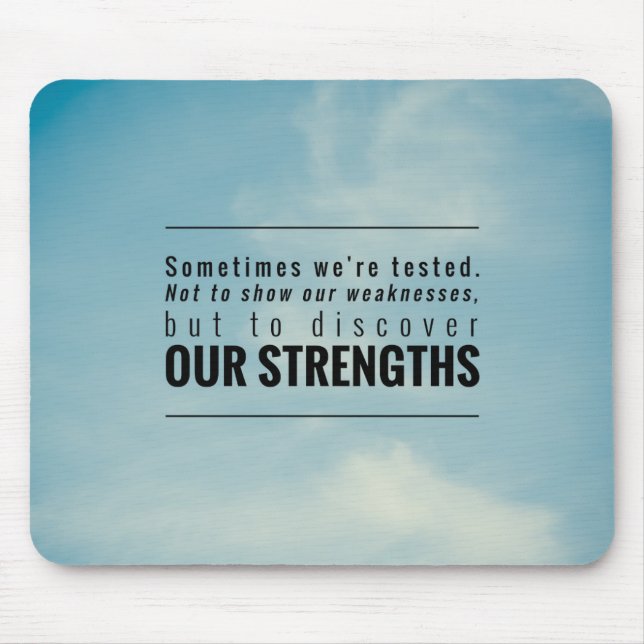 Alfombrilla De Ratón Nos prueban a veces (Frente)