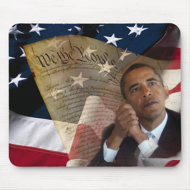 Alfombrilla De Ratón Nosotros la gente… Barack Obama y la constitución (Frente)
