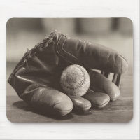 Nostalgia del béisbol - Mitt y Béisbol