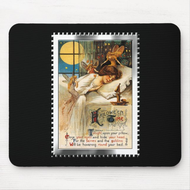 Alfombrilla De Ratón Nostálgico Halloween Slumber Goblins y Fairies (Frente)