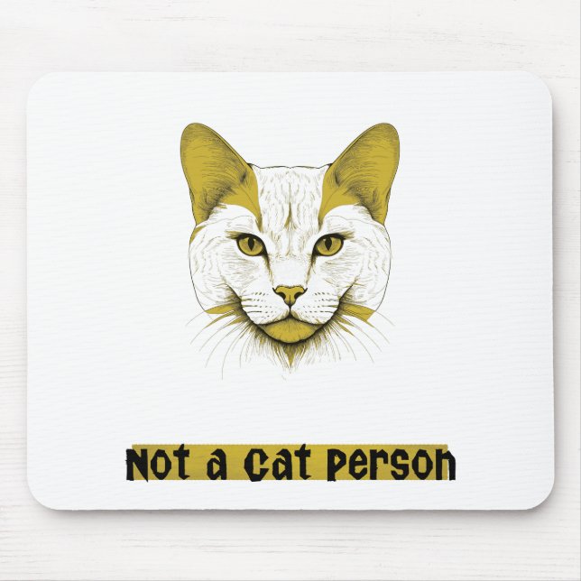Alfombrilla De Ratón Not a Cat Person - Cat Design - Mousepad (Frente)