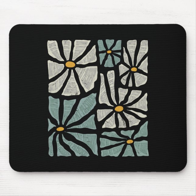 Alfombrilla De Ratón Not My President 2025 Retro Subtle Boho Floral Ant (Frente)