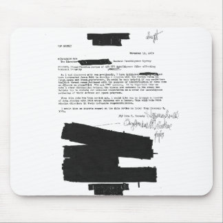 Alfombrilla De Ratón Nota 1963 de Kennedy con respecto a UFOs