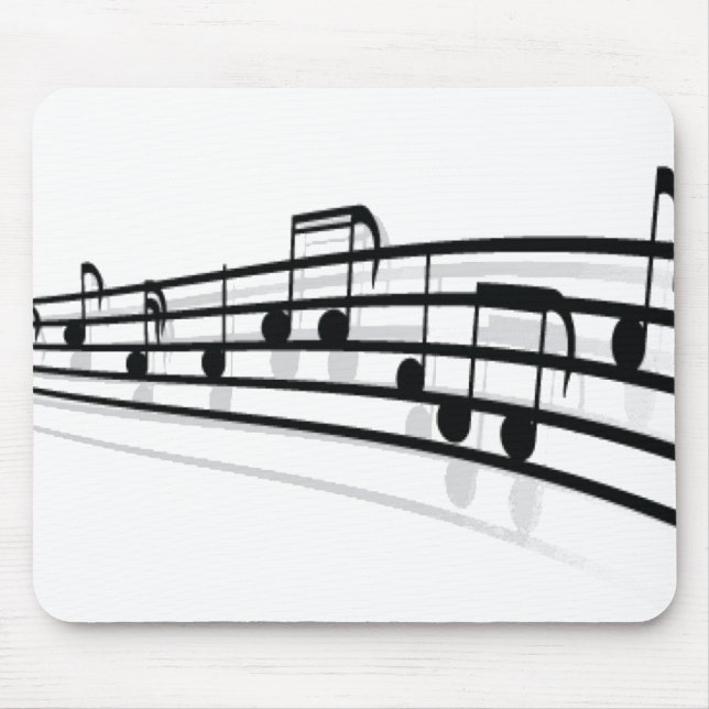 Alfombrilla De Ratón Notas de la música (Frente)