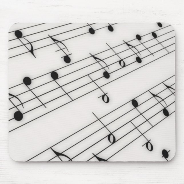 Alfombrilla De Ratón Notas de la música (Frente)