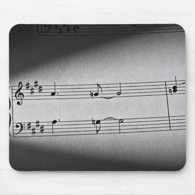Alfombrilla De Ratón Notas de la música (Frente)