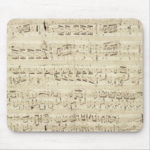 Alfombrilla De Ratón Notas de música antiguas - Hoja musical Chopin