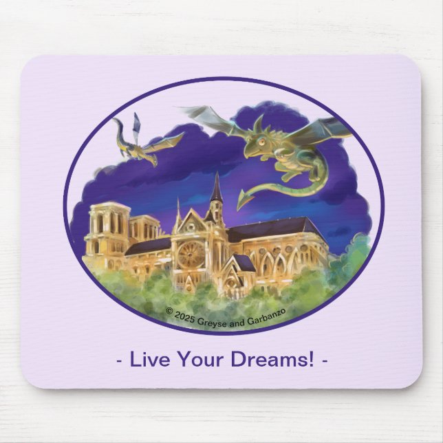 Alfombrilla De Ratón Notre Dame Mousepad - Sueños (Frente)