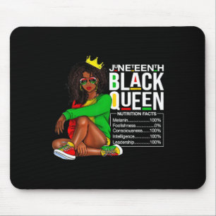 Alfombrilla De Ratón Novecientos hechos nutricionales de la Reina Negra