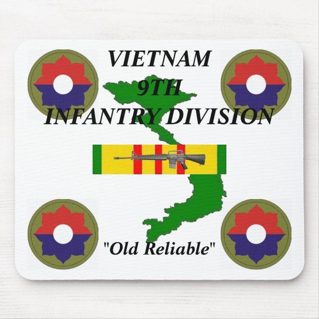 Alfombrilla De Ratón Novena Infantería Vietnam Mousepad 1/w (Frente)
