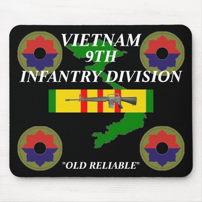 Alfombrilla De Ratón Novena Infantería Vietnam Mousepad 2/b (Frente)