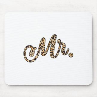 Alfombrilla De Ratón Novia Novia Groom Sr. Boda de Prensa Leopard Match