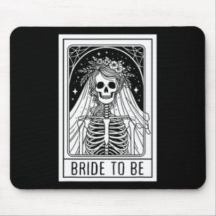 Alfombrilla De Ratón Novia Para Ser El Skeleton Gótico Tarjeta Tarot Ba