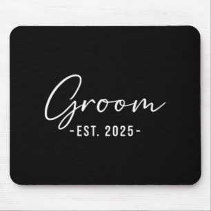 Alfombrilla De Ratón Novio Est. 2025 Alistándose Novia Novio