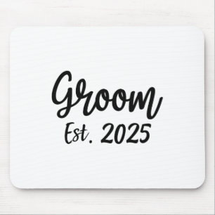Alfombrilla De Ratón Novio Est. 2025 Fiesta de compromiso de boda de ho