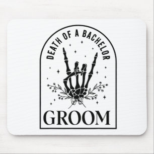 Alfombrilla De Ratón Novio Muerte De Un Soltero Esqueleto Gótico Hallow