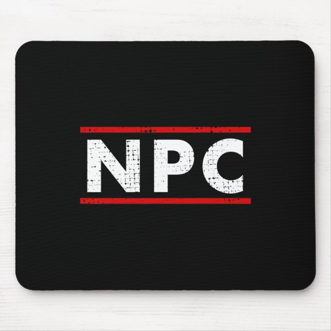 Alfombrilla De Ratón Npc Meme - Non Player Character 1  (Frente)