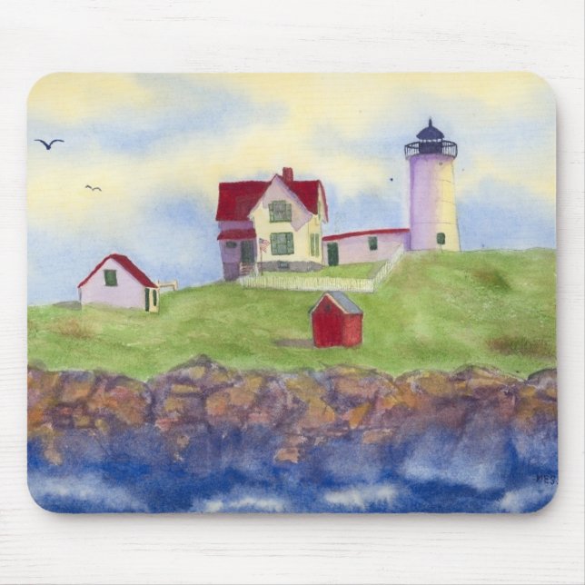Alfombrilla De Ratón Nubble Light House York Maine Mouse Pad (Frente)