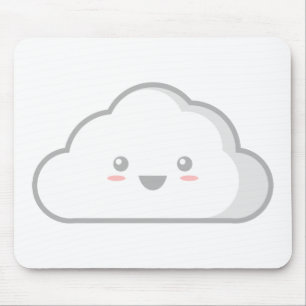 Alfombrilla De Ratón Nube de Kawaii