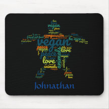 Nube de palabras vegana en forma de tortuga