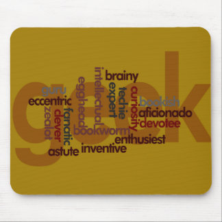 Alfombrilla De Ratón Nube Geeky divertida Mousepad de la palabra