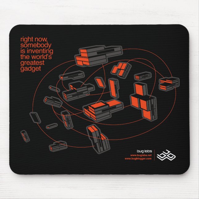Alfombrilla De Ratón Nube Mousepad - negro del INSECTO (Frente)