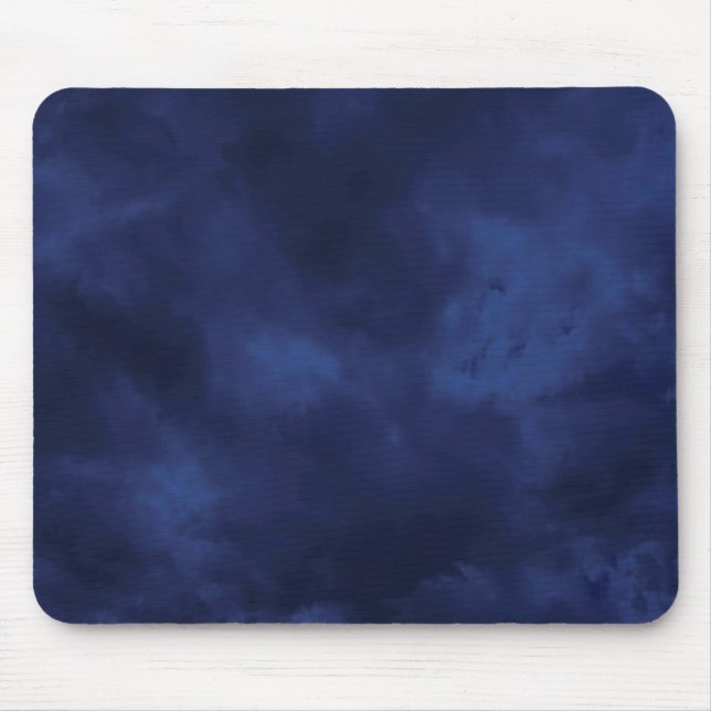 Alfombrilla De Ratón Nubes azules oscuras (Frente)