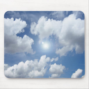 Alfombrilla De Ratón Nubes del cielo azul + tus ideas