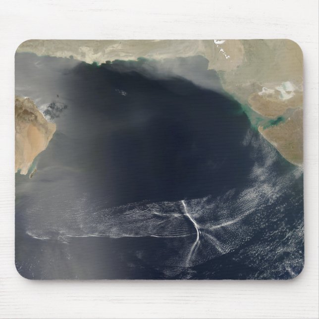 Alfombrilla De Ratón Nubes onduladas sobre el mar Arábigo (Frente)