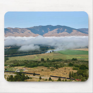 Alfombrilla De Ratón Nubes sobre el río Flathead