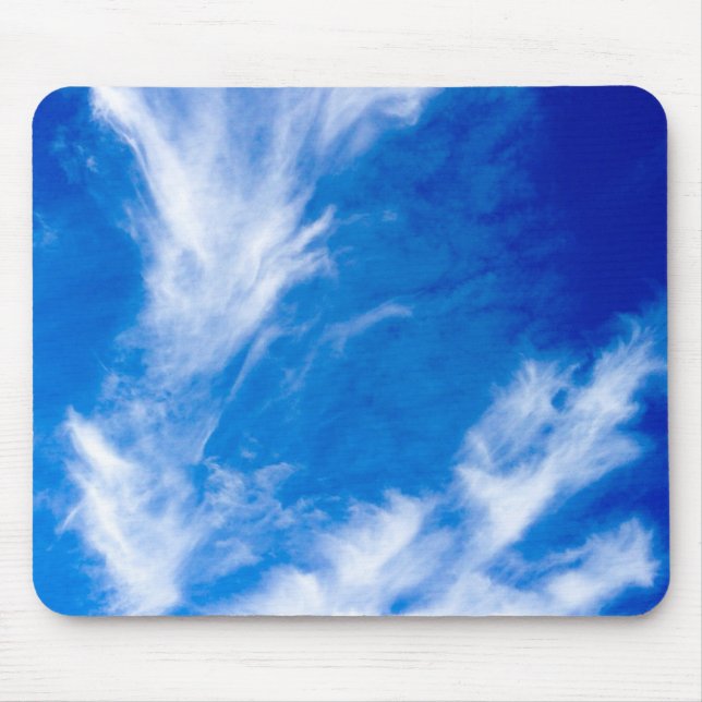 Alfombrilla De Ratón Nubes Tenues - Azul (Frente)