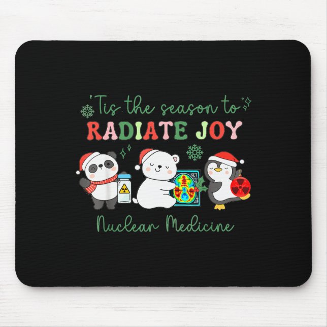 Alfombrilla De Ratón Nuclear Medicine Tech Christmas Holiday Radiology  (Frente)