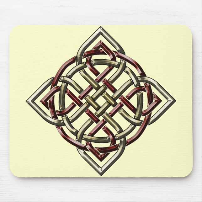 Alfombrilla De Ratón Nudo céltico Mousepad del escudo (Frente)