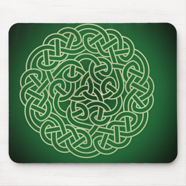 Alfombrilla De Ratón ¡Nudo céltico - ponga su irlandés! (Frente)
