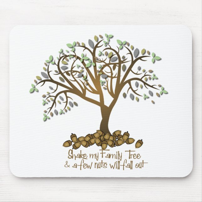 Alfombrilla De Ratón Nueces de árbol de familia (Frente)