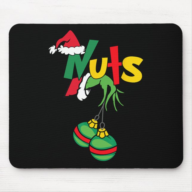 Alfombrilla De Ratón Nueces de pecho coincidentes con castañas Navidade (Frente)