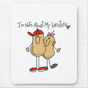 Alfombrilla De Ratón Nueces sobre mi Brother