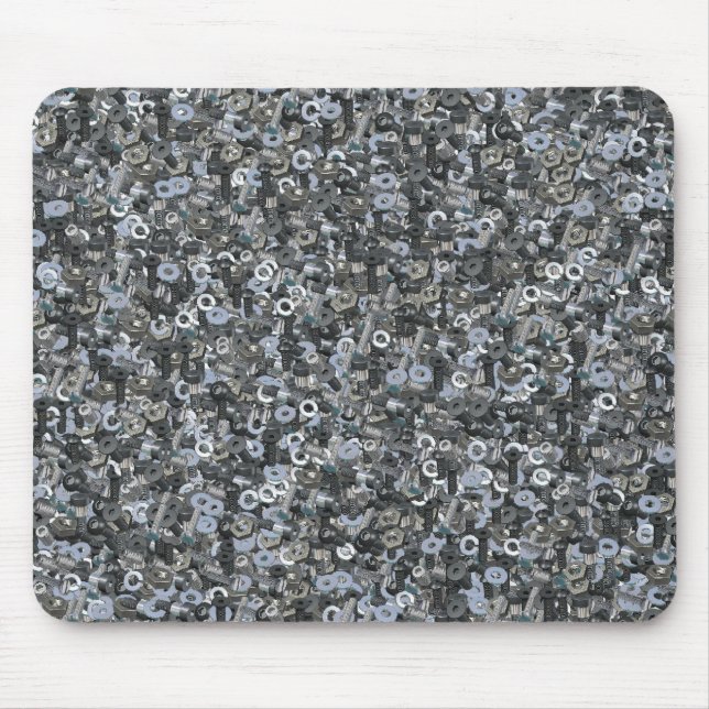 Alfombrilla De Ratón Nueces - y - pernos Mousepad (Frente)