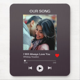 Alfombrilla De Ratón Nuestra canción favorita - Foto Personalizado
