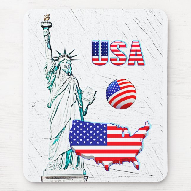 Alfombrilla De Ratón NUESTRA CASA - colección de diseño de EE. UU. (Frente)